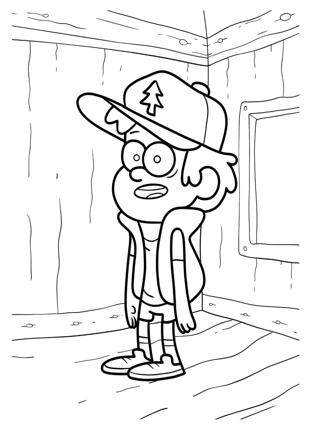 Cartoon Dipper Pines Printable Pages