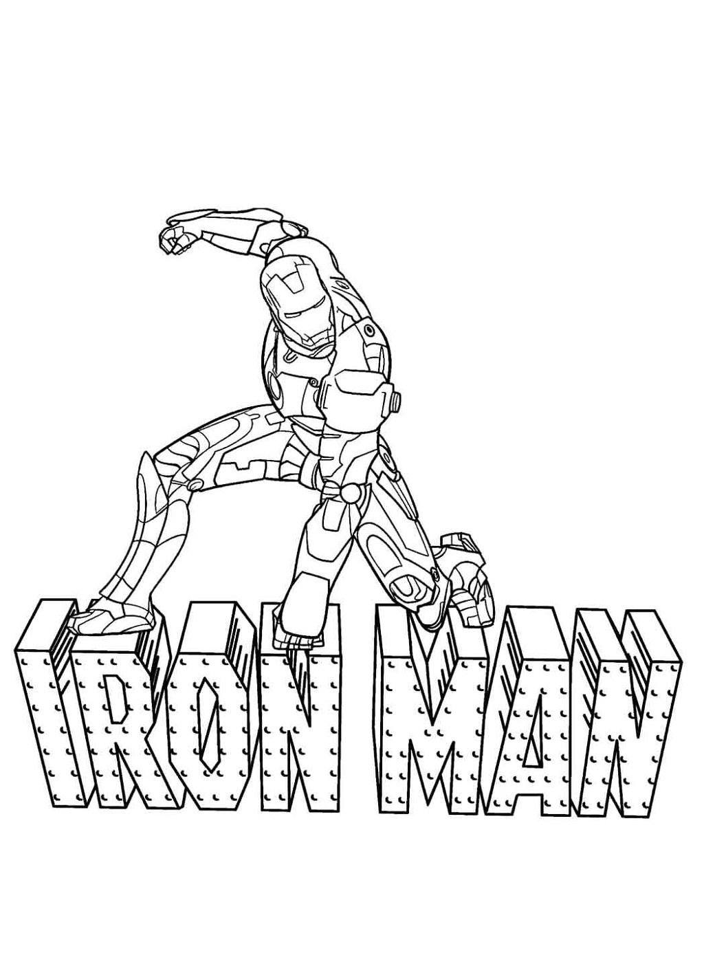 Iron Man 11 boyama çizimi