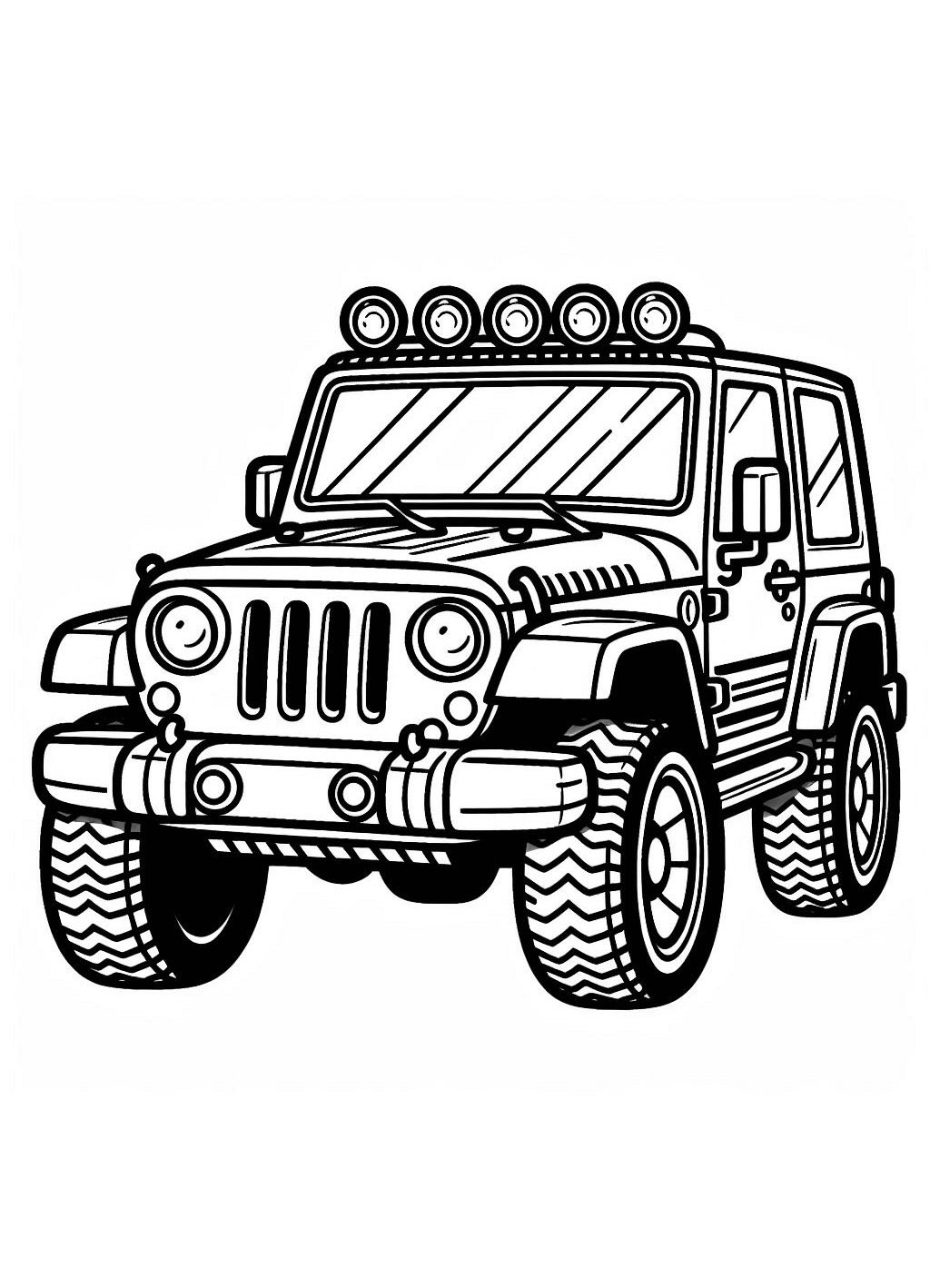 Dibujos Para Imprimir Y Colorear De Jeep