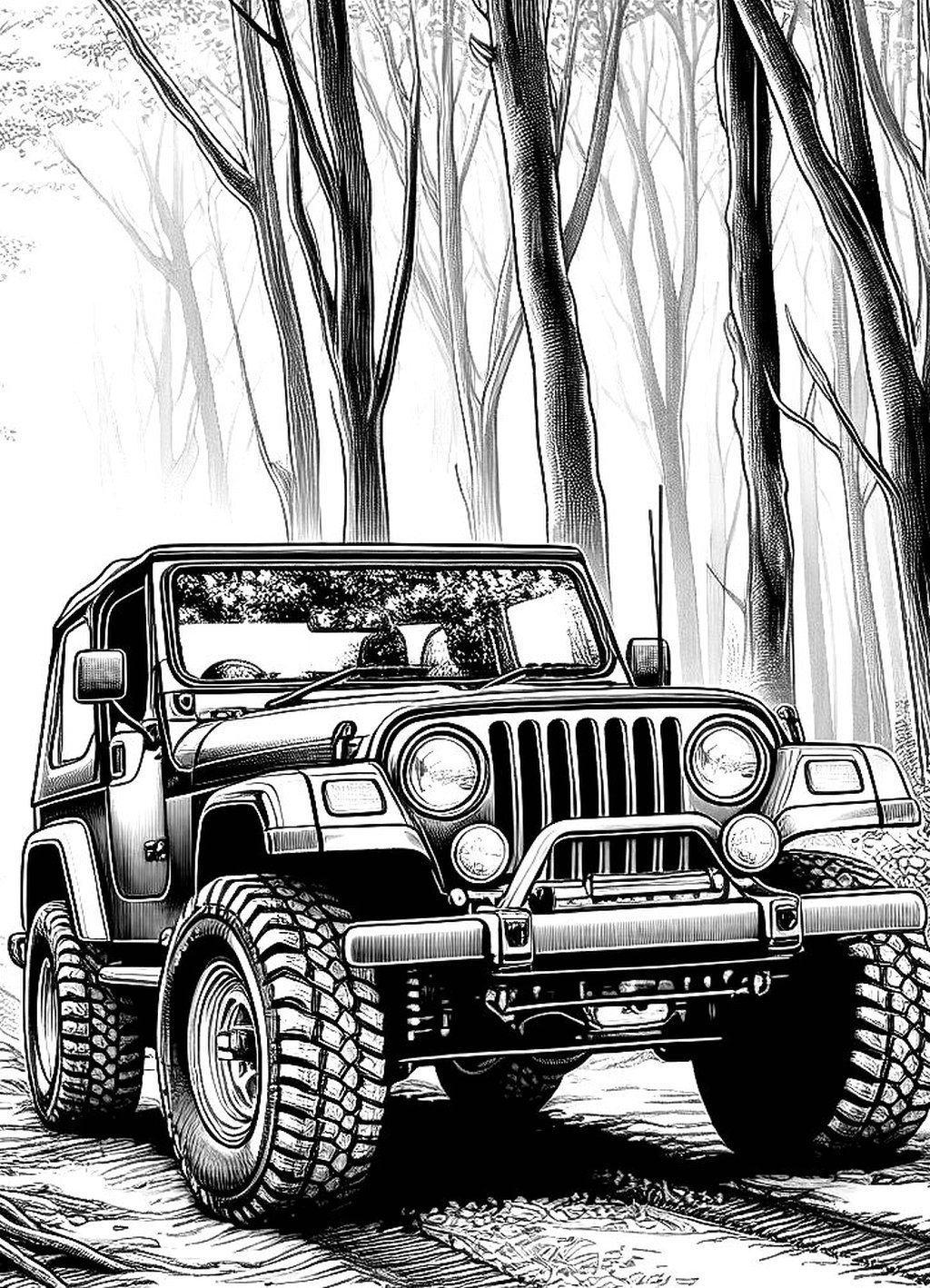 Dibujos Para Imprimir Y Colorear De Jeep