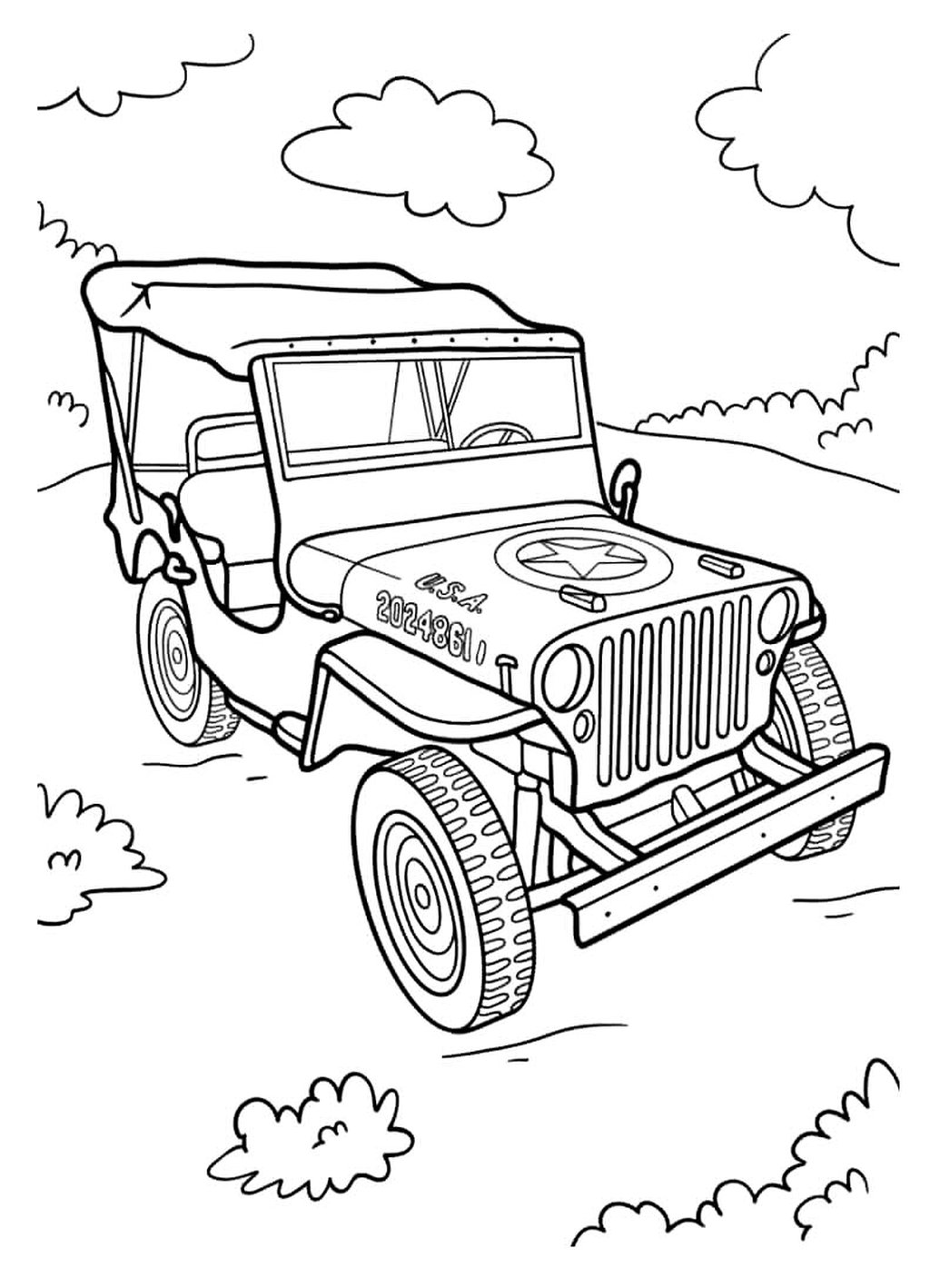 Dibujos Para Imprimir Y Colorear De Jeep