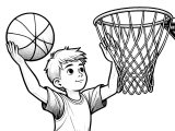basketball coloring pages