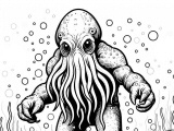 ausmalbilder cthulhu