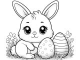 easter-bunny coloriages