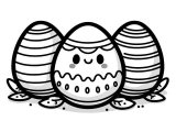 easter-eggs coloriages