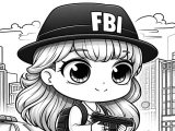 fbi coloriages