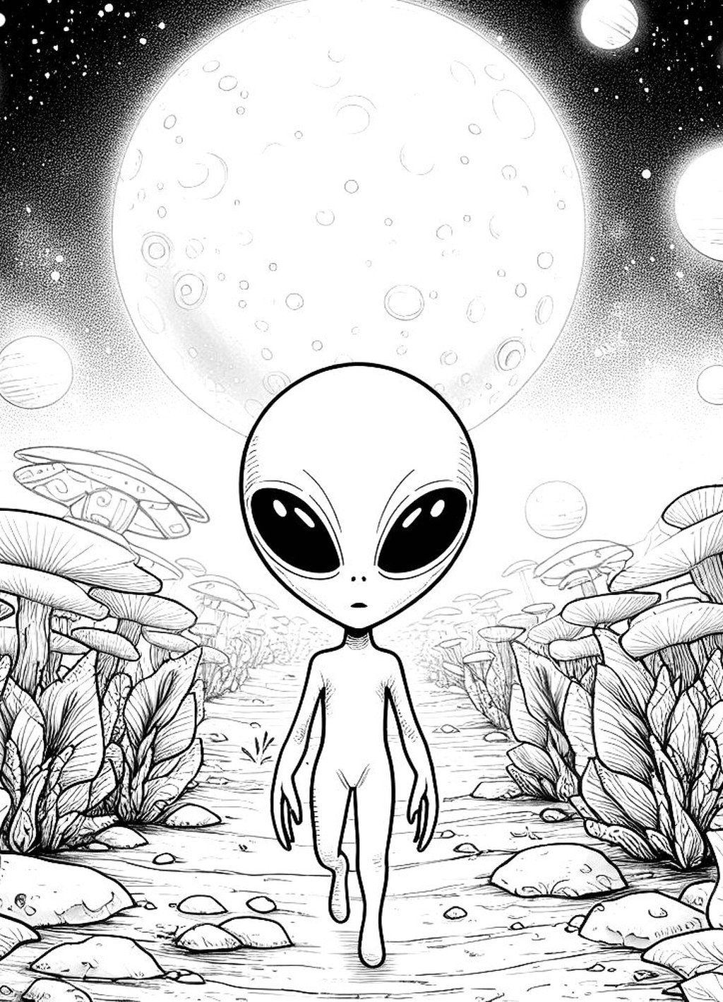 Alien His Home Printable Pages