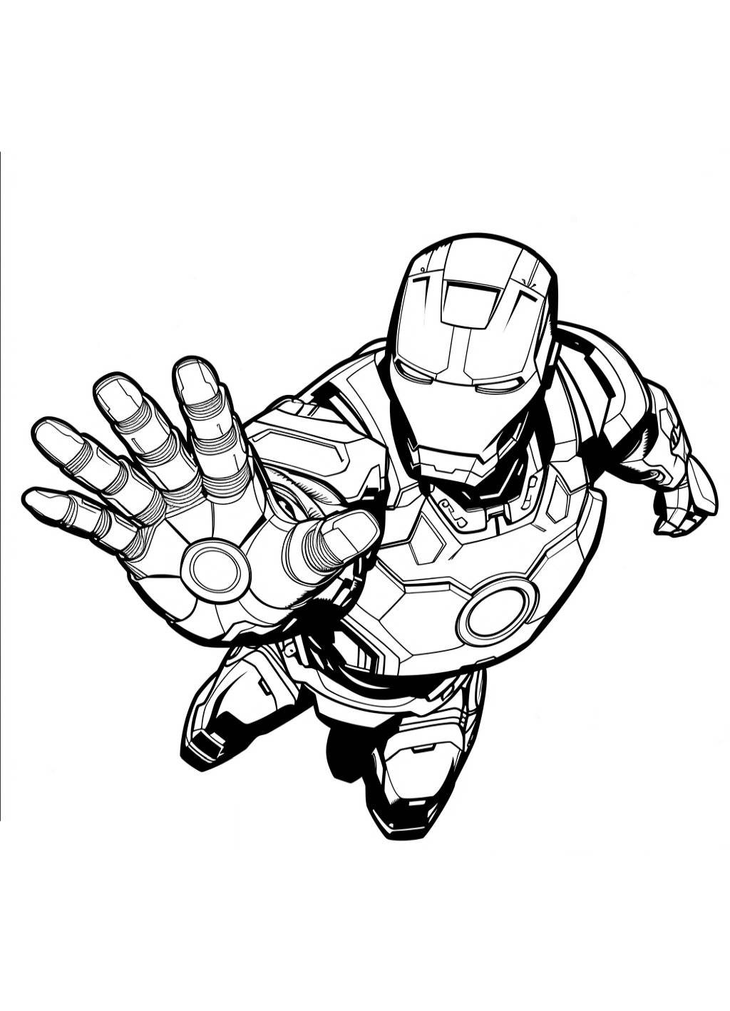 Avengers Hand Ironman Printable Pages