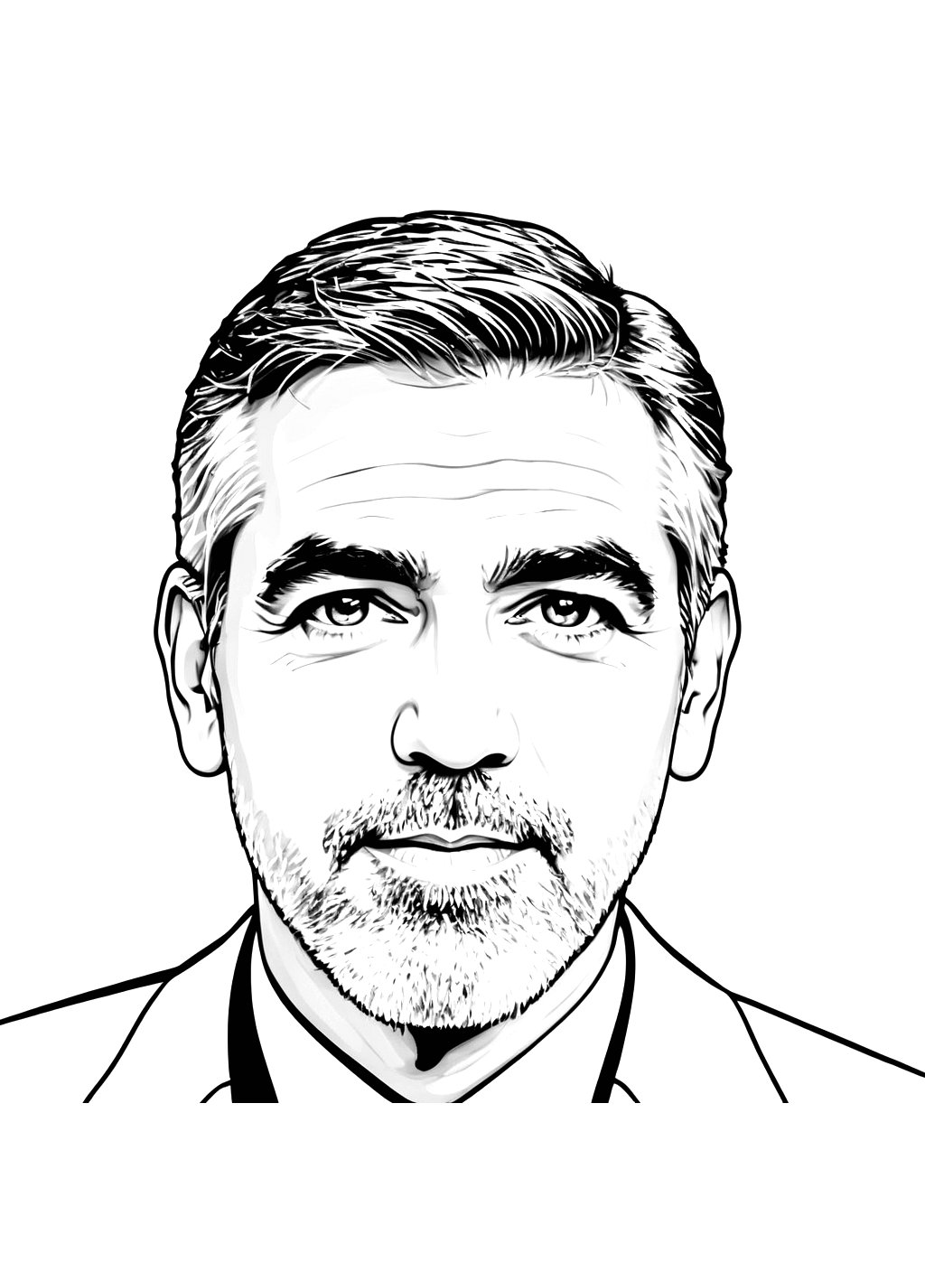 celebrities-george-clooney-1-printable-pages