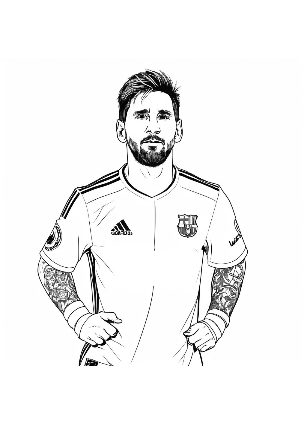 Celebrities Lionel Messi Printable Pages