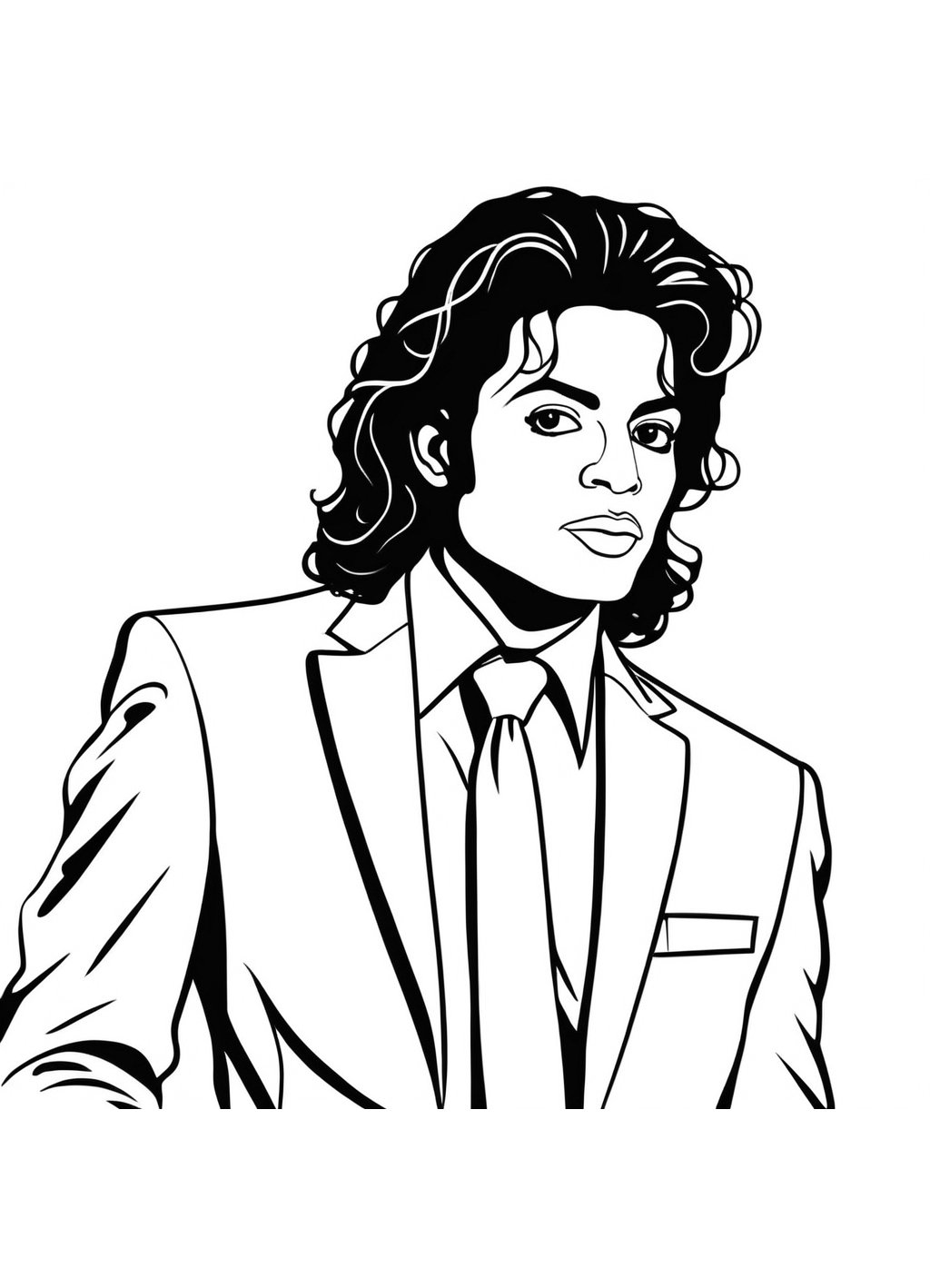 Dibujos Para Imprimir Y Colorear De Celebrities Michael Jackson 1 2398