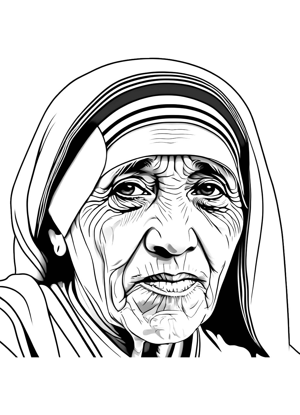 Celebrities Mother Teresa Printable Pages