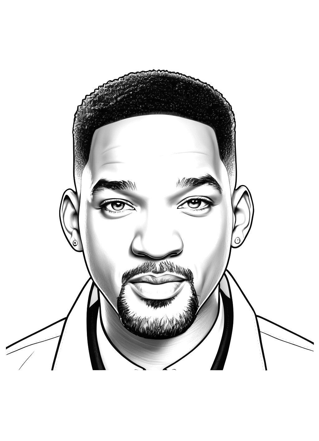 Dibujos para imprimir y colorear de Celebrities Will Smith