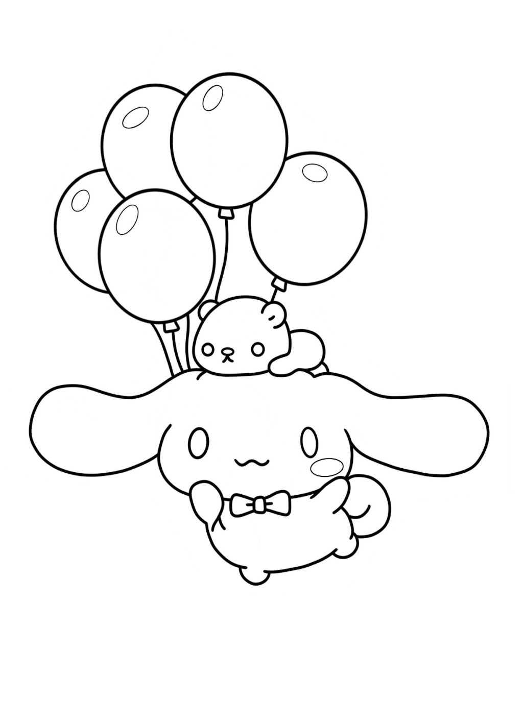 Cinnamoroll Ballons Printable Pages