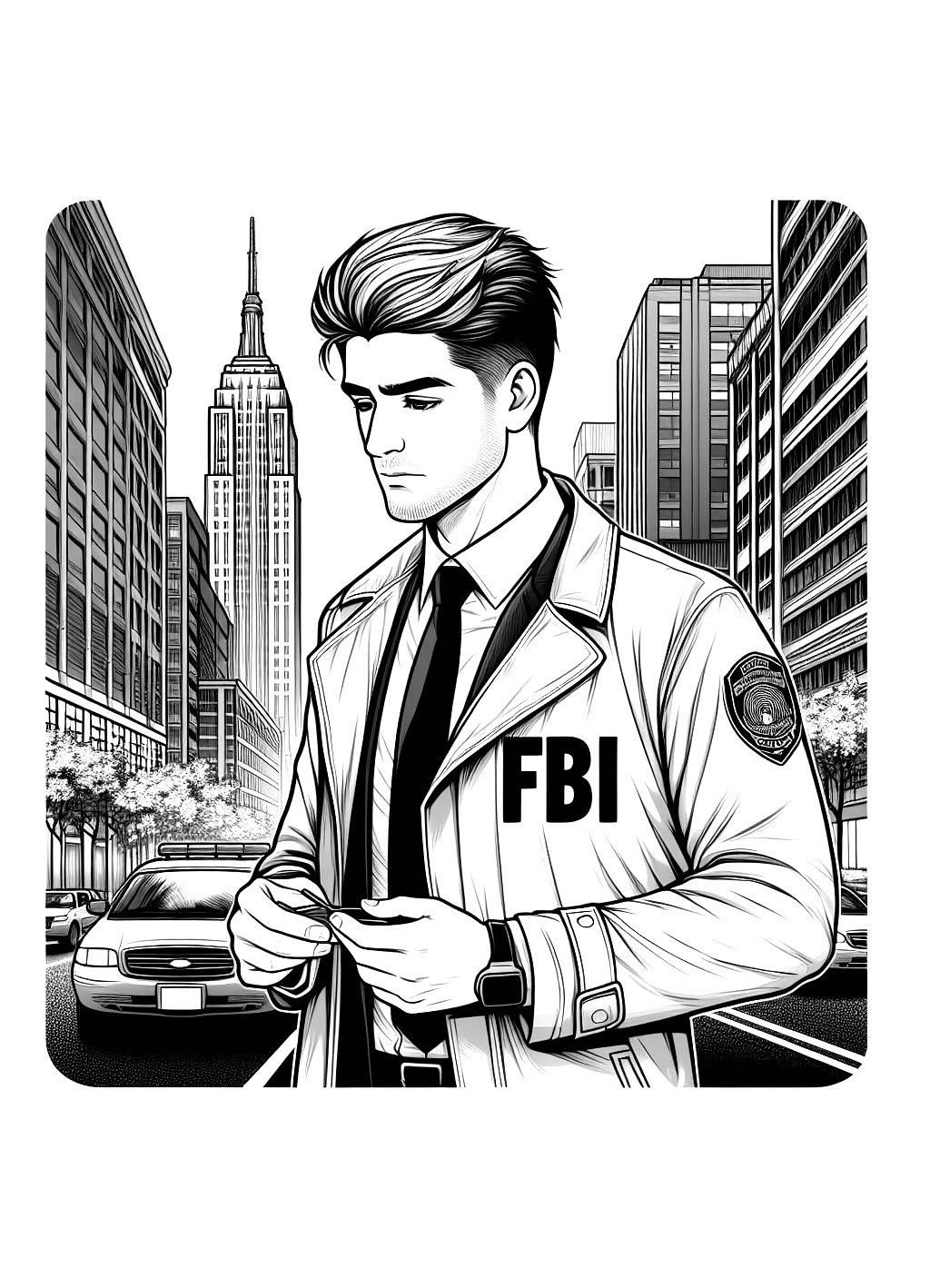 Dibujos para imprimir y colorear de Fbi Investigating