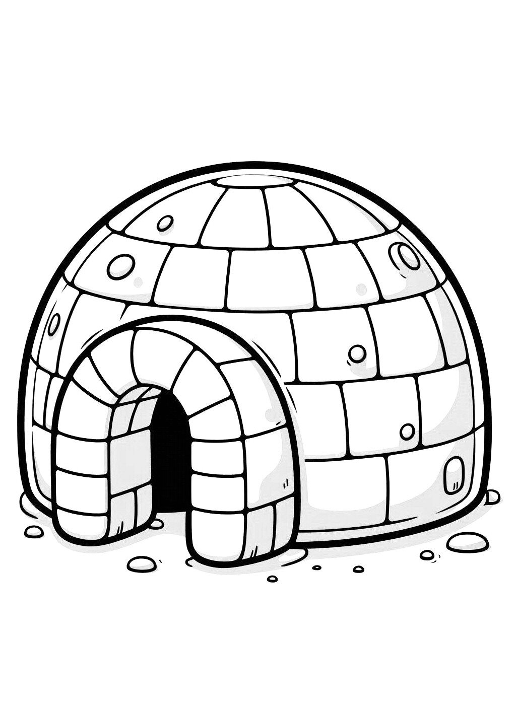 For Toddlers Igloo Printable Pages