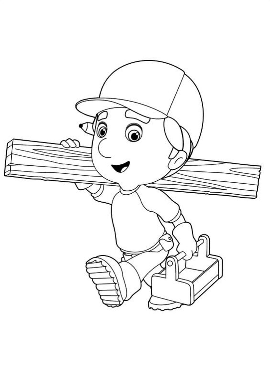 Dibujos para imprimir y colorear de Handy Manny 6