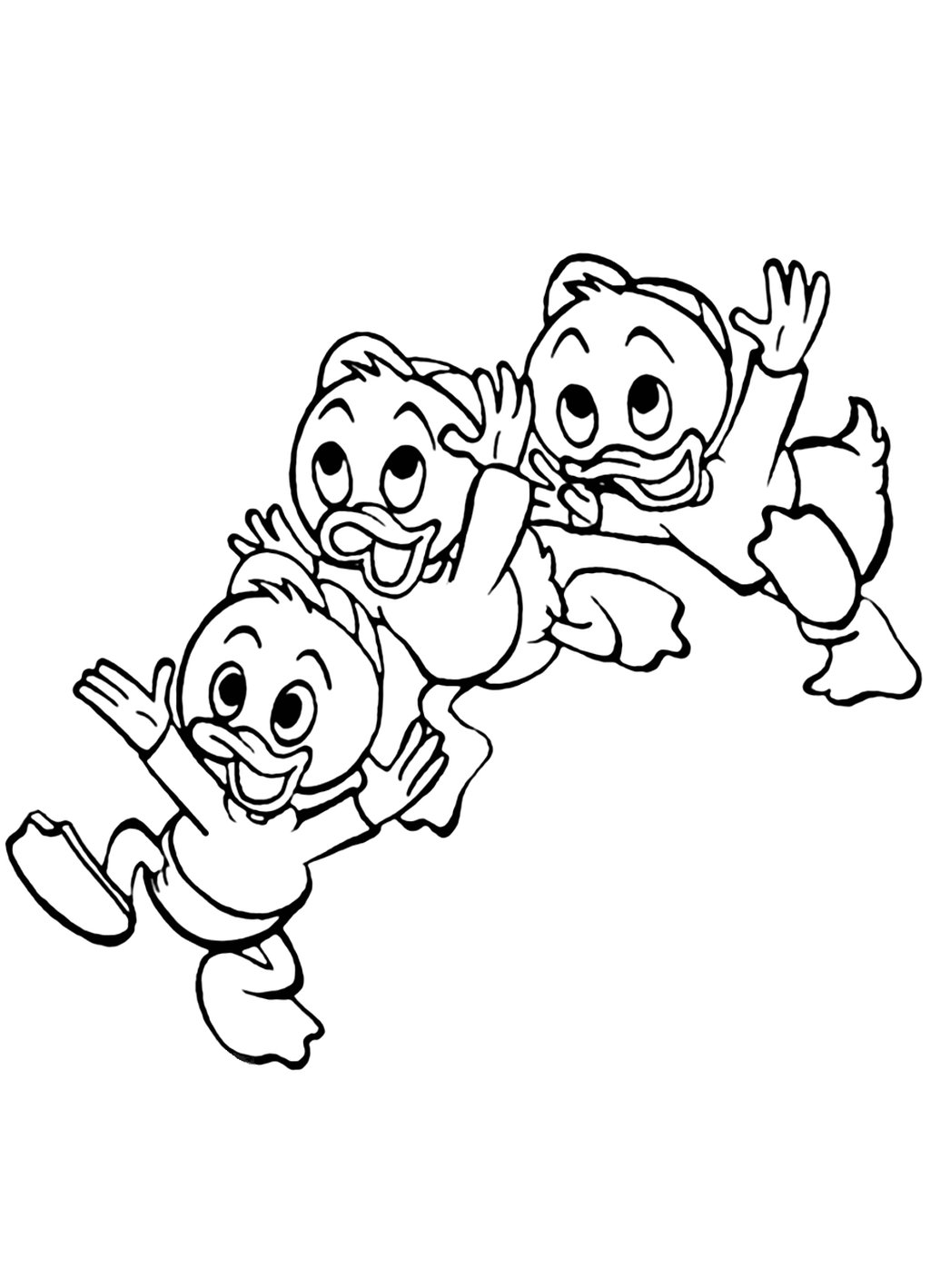 Huey Dewey Louie Coloring Pages