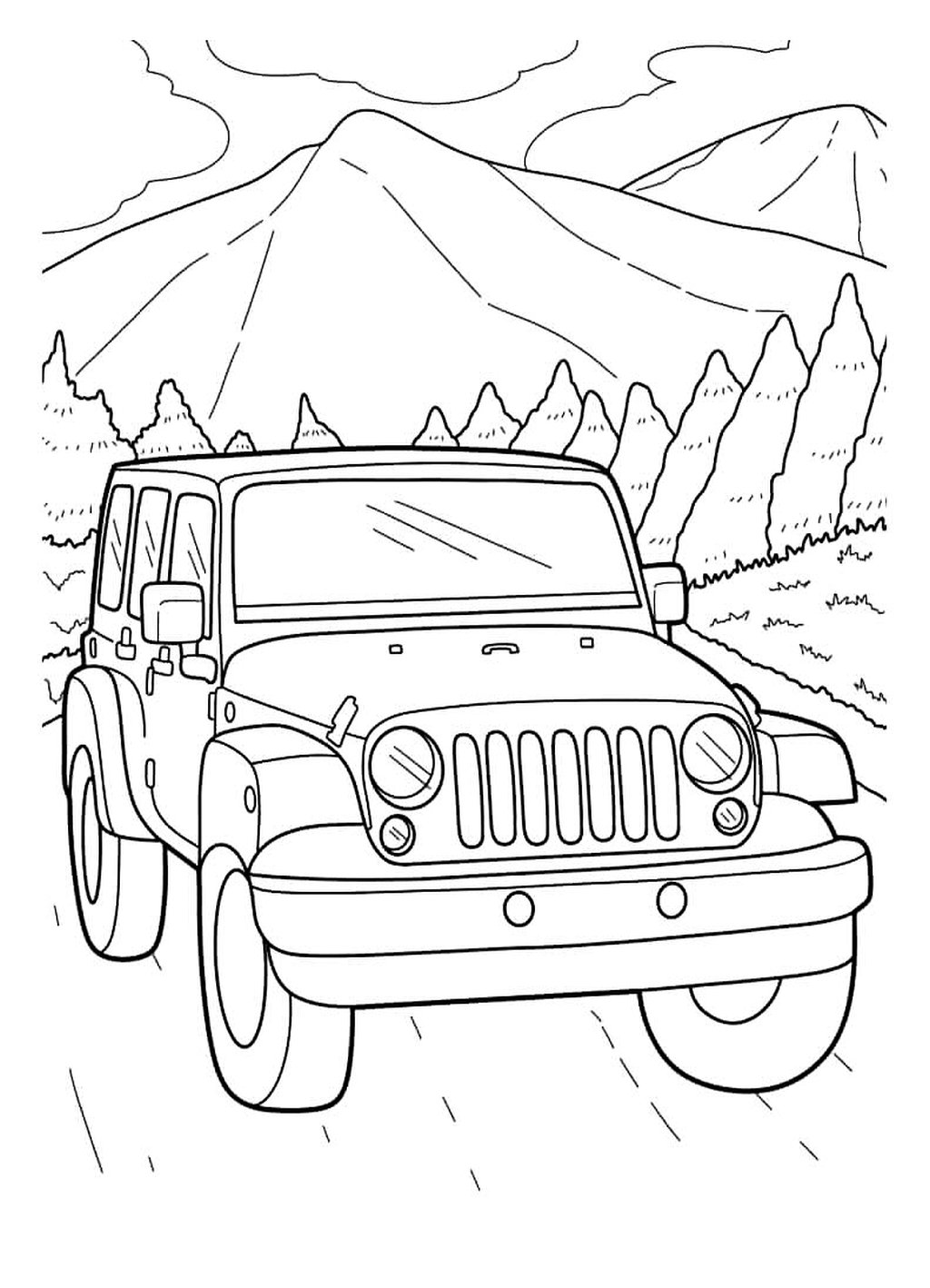 Jeep 8 Printable Pages