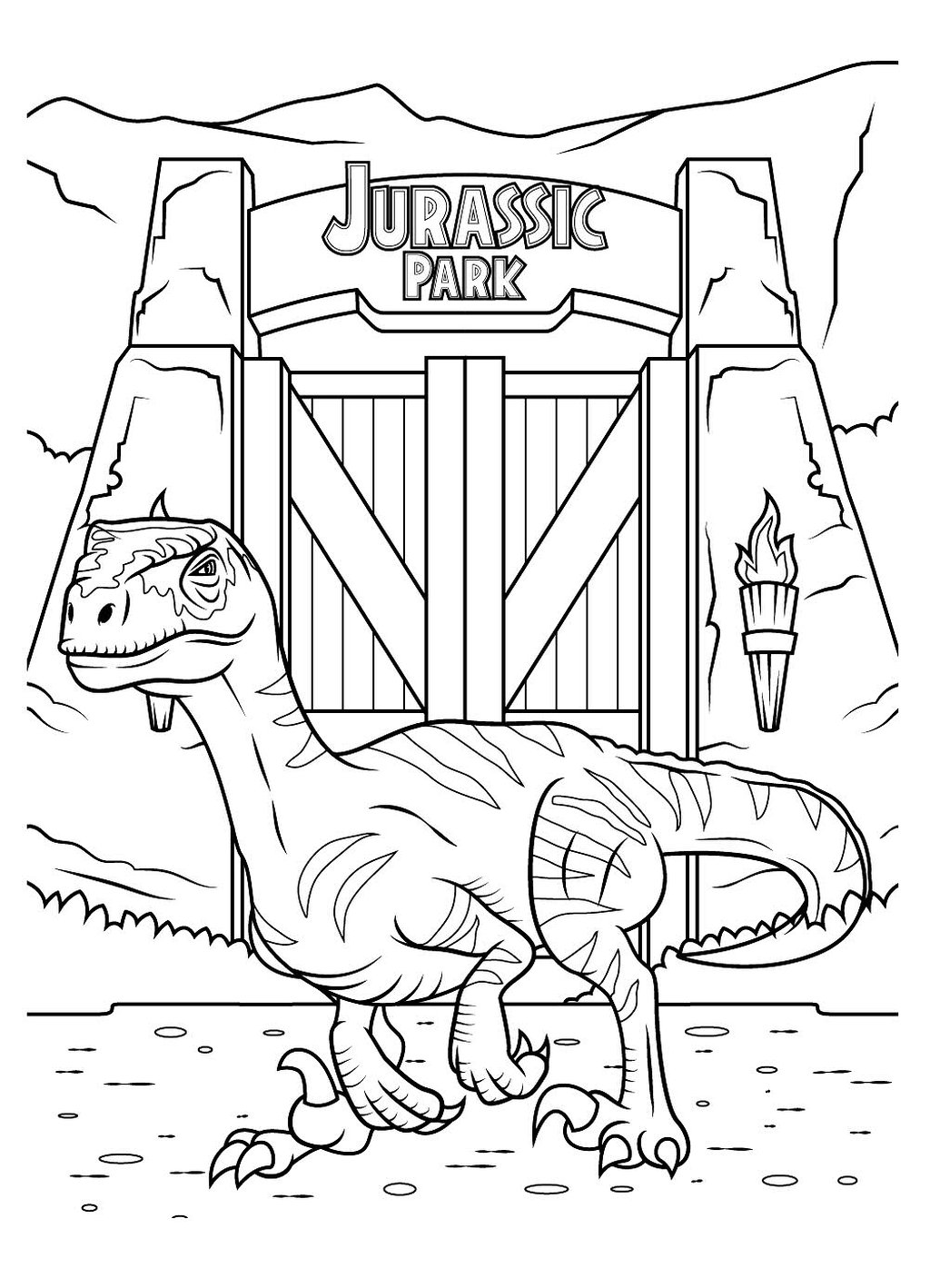 Dibujos Para Imprimir Y Colorear De Jurassic World 22