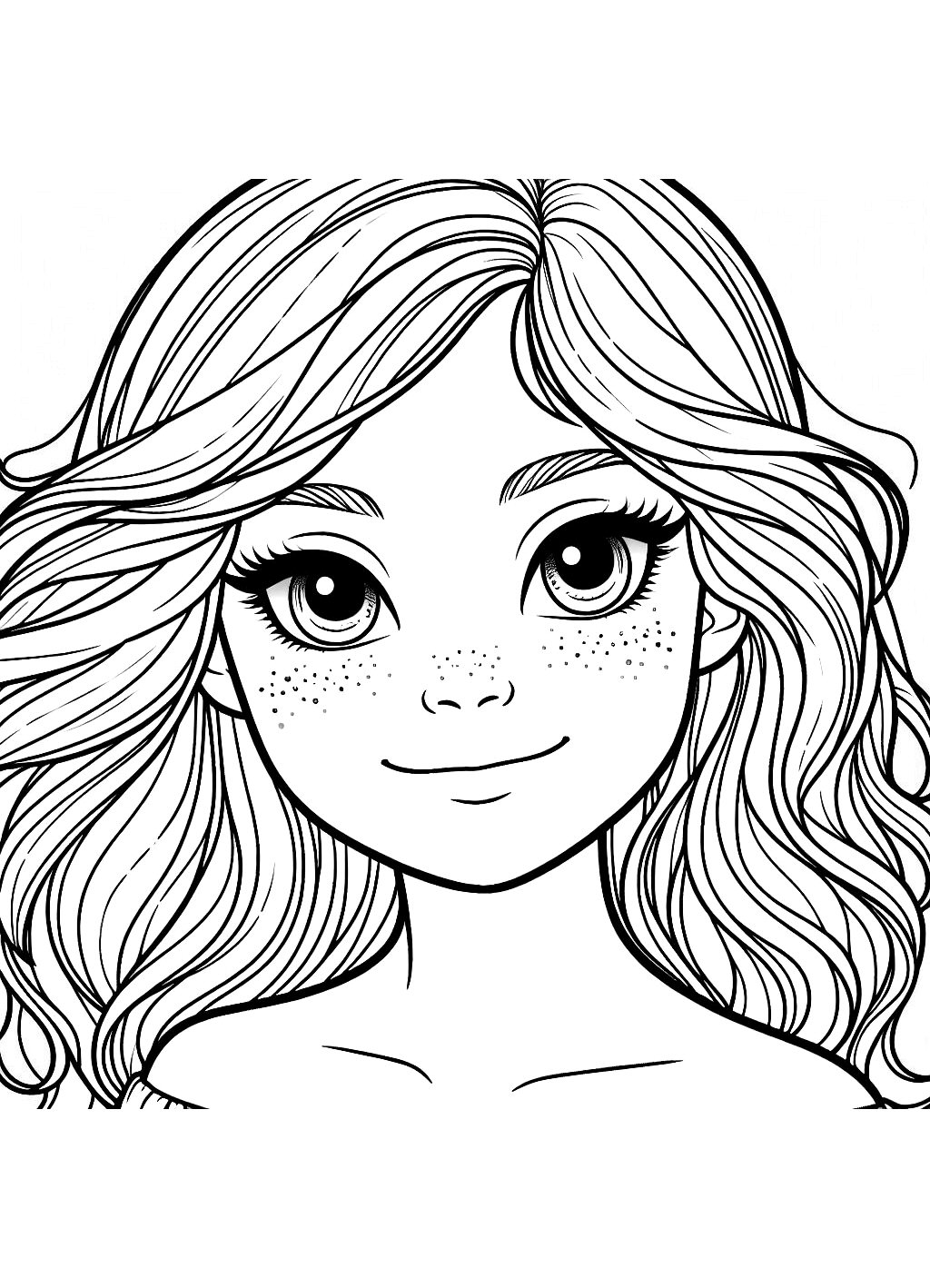 Dibujos para imprimir y colorear de Make Up 54