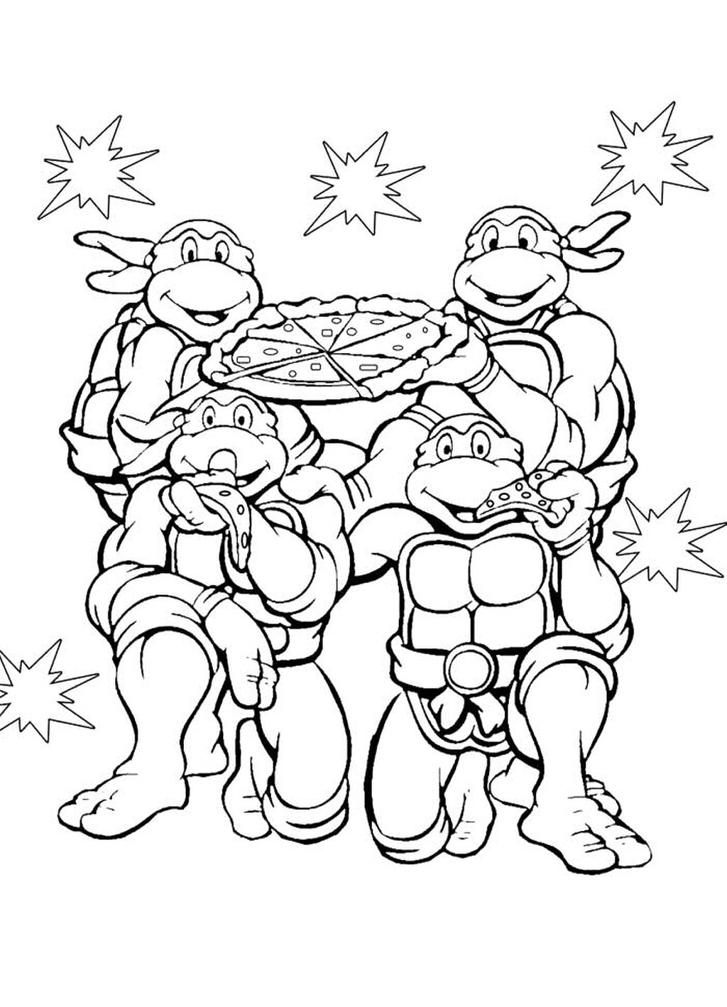 Ninja Turtles Pizza Printable Pages