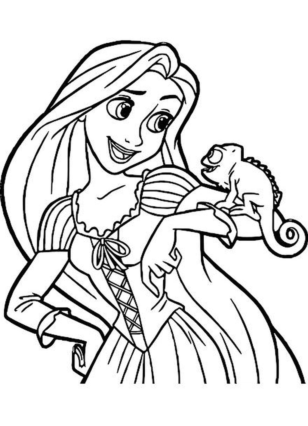 Rapunzel Coloring Pages