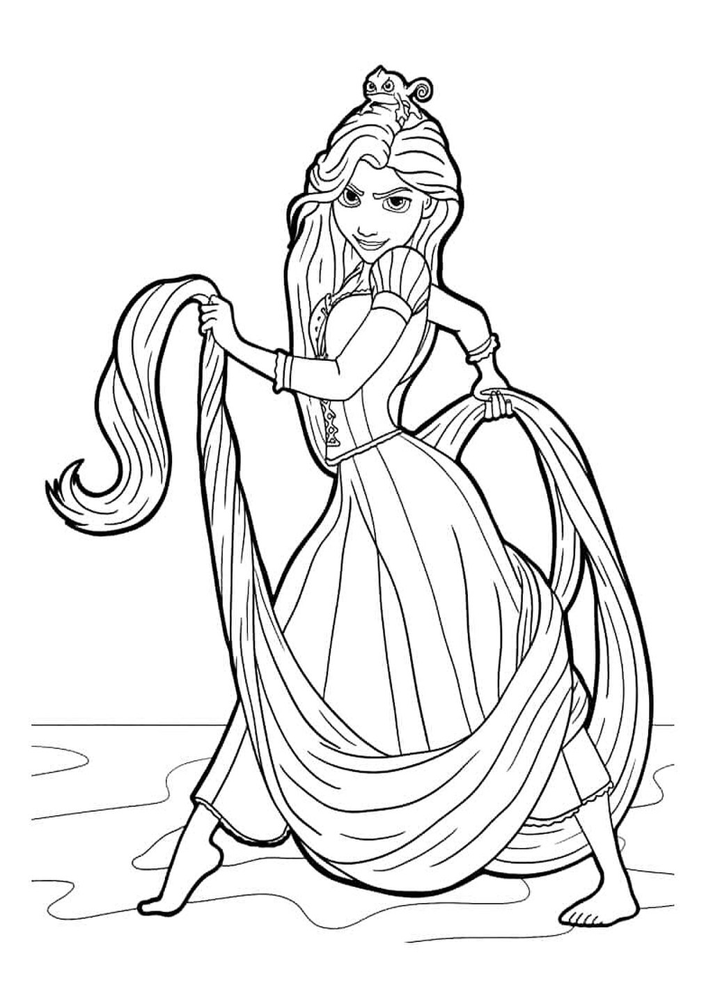 Dibujos Para Imprimir Y Colorear De Rapunzel 13