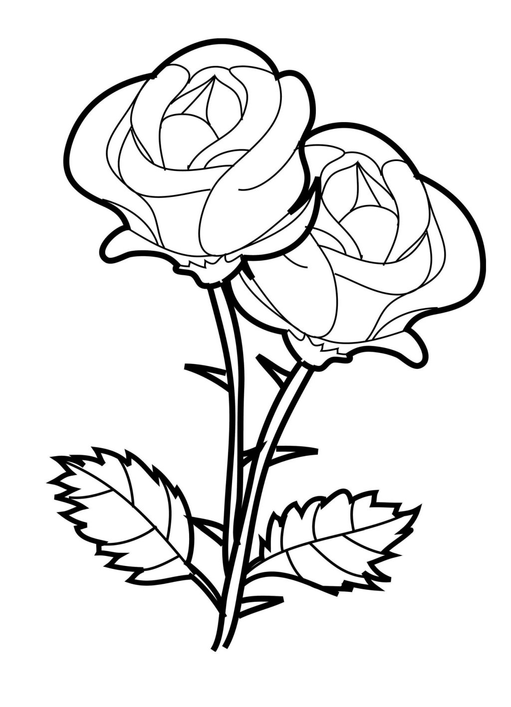 Roses Pins Printable Pages