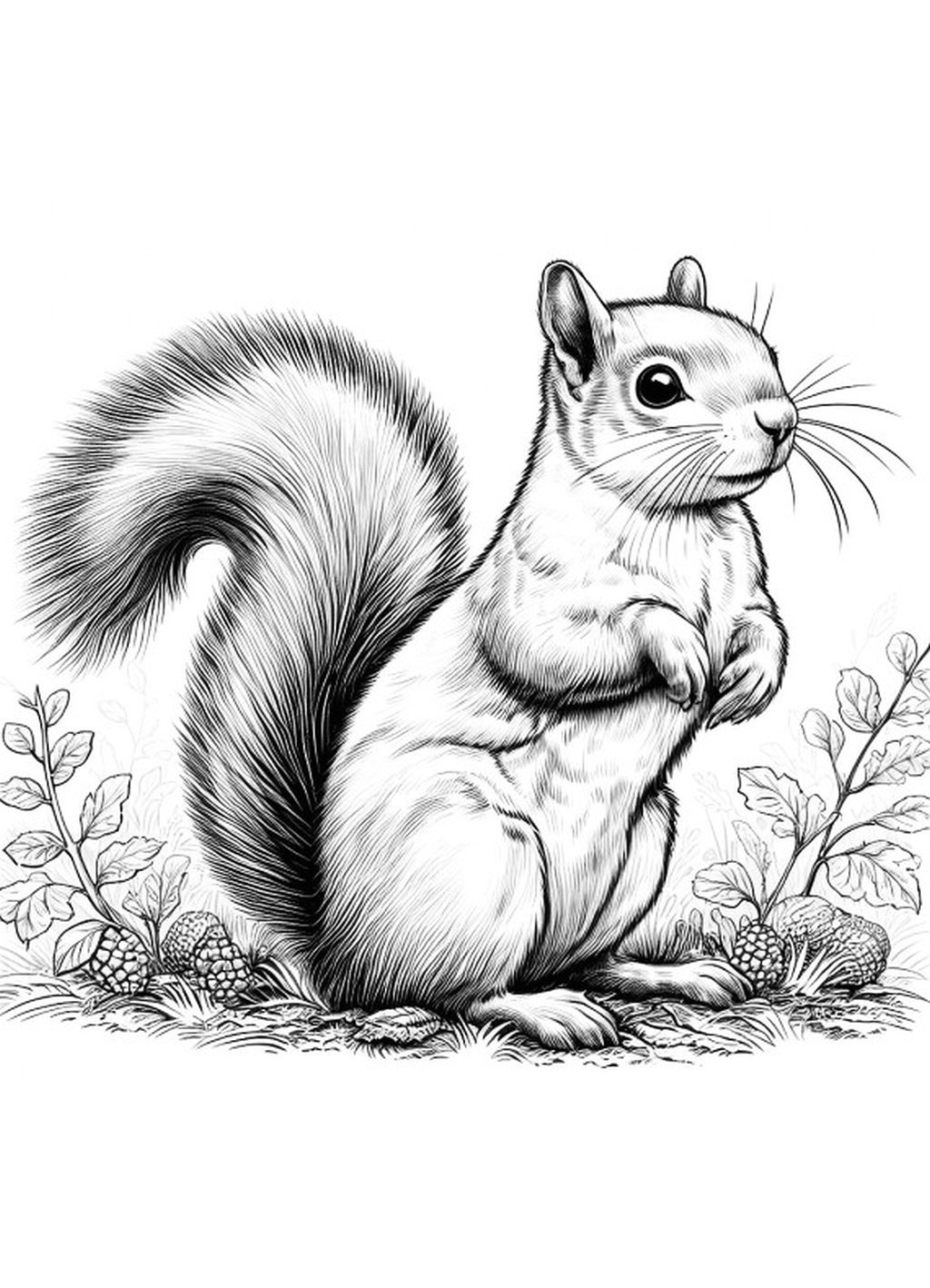 Squirrels 45 Printable Pages