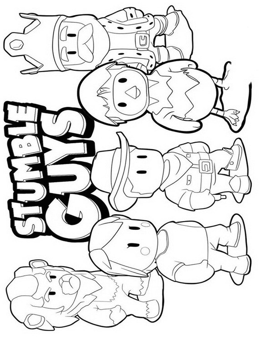 Stumble Guys 16 Printable Pages