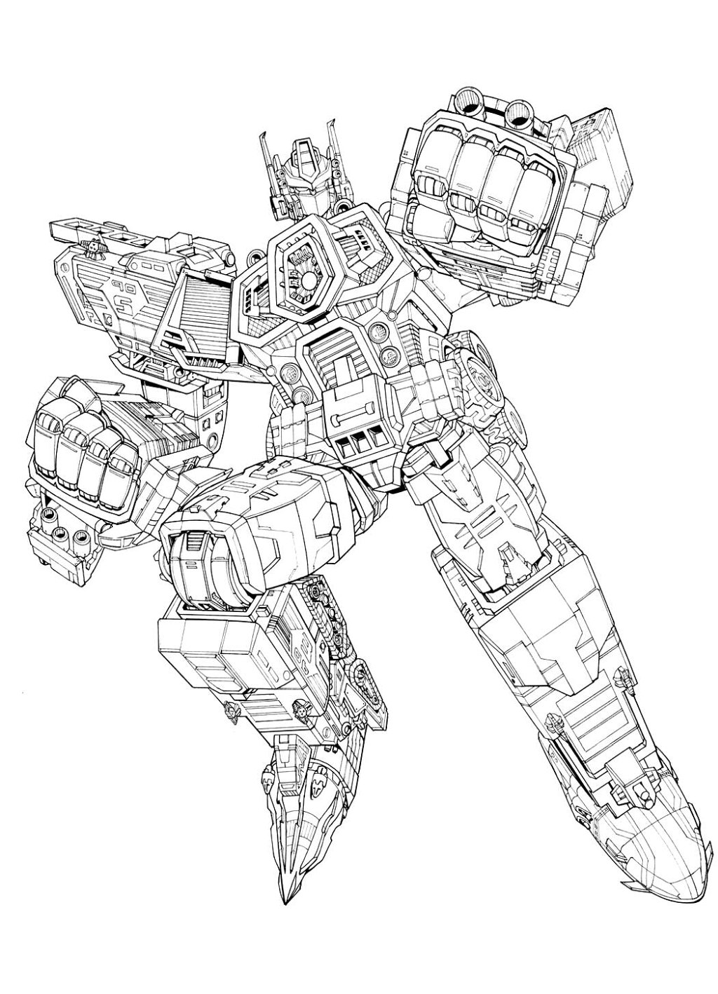 Dibujos para imprimir y colorear de Transformers 67