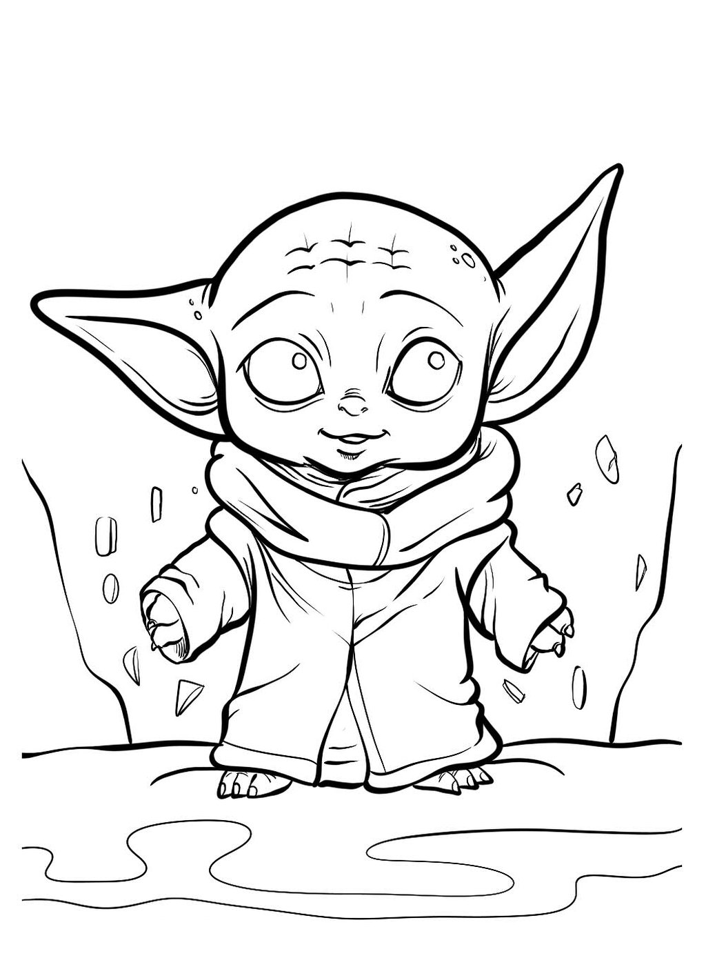 Yoda Baby Printable Pages