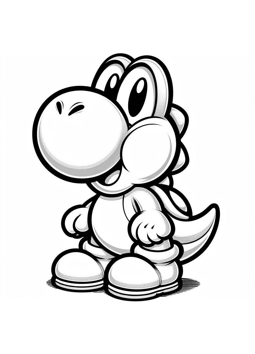 Yoshi Coloring Pages